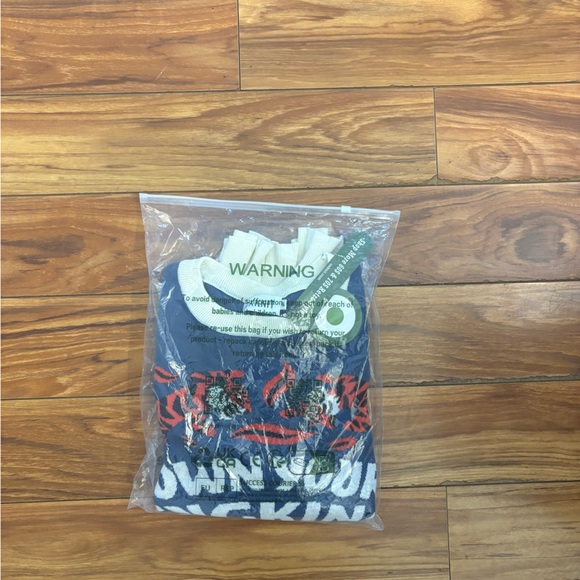 OXknit Men's Blue Graphic Shirt - Picture 2 of 5